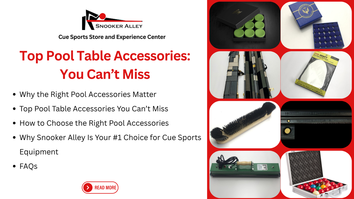 Top 10 Pool Table Accessories You Can’t Miss in 2025 | Snooker Alley ...