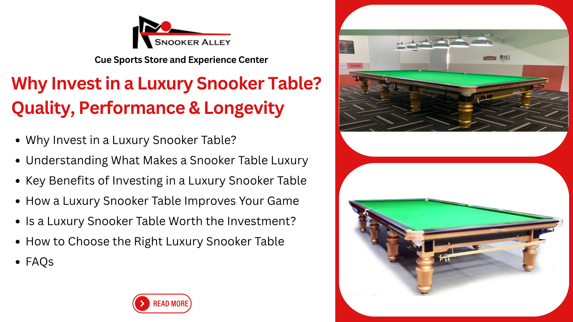 Why Invest in a Luxury Snooker Table? Quality, Performance & Longevity ...