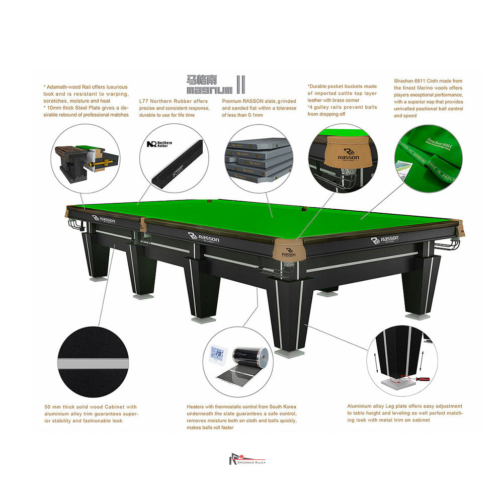Rasson Magnum II Snooker table | 12ft | 1510