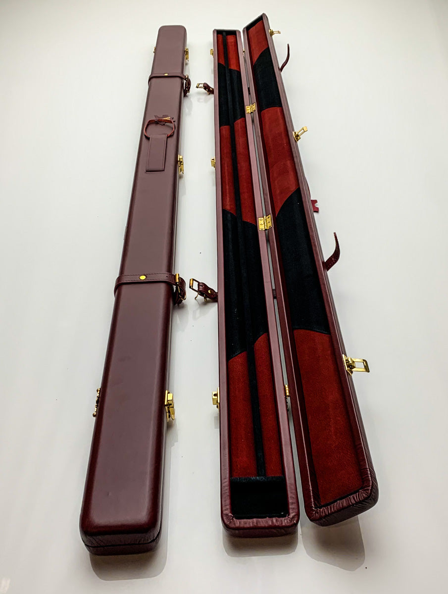 Premium Leather Cue Case- Maroon | 6105