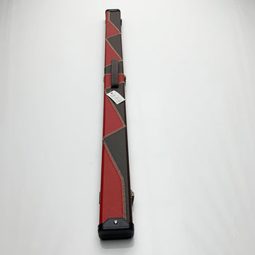 Snooker Alley | Red & Brown Wooden Cue Case (3/4 Joint) | 6136