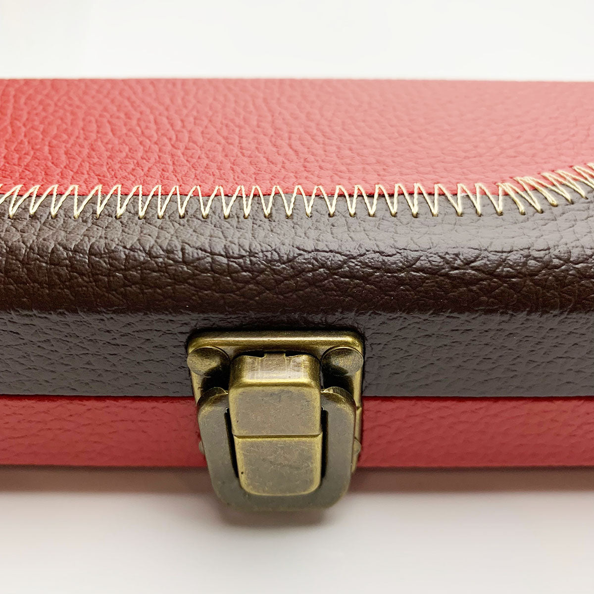 Snooker Alley | Red & Brown Wooden Cue Case (3/4 Joint) | 6136