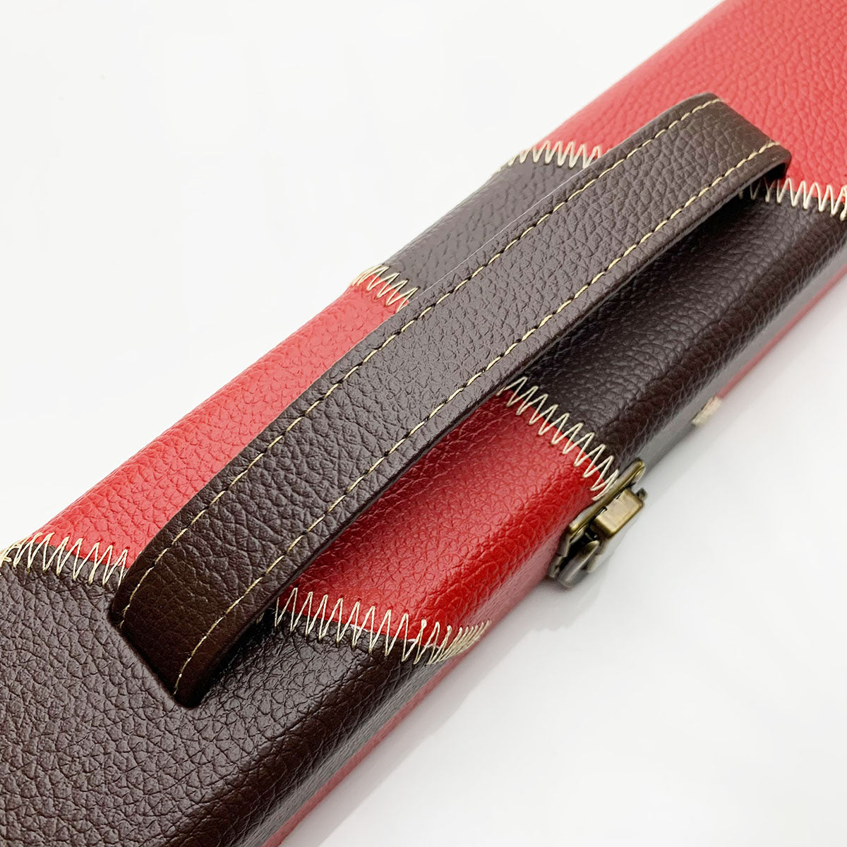 Snooker Alley | Red & Brown Wooden Cue Case (3/4 Joint) | 6136
