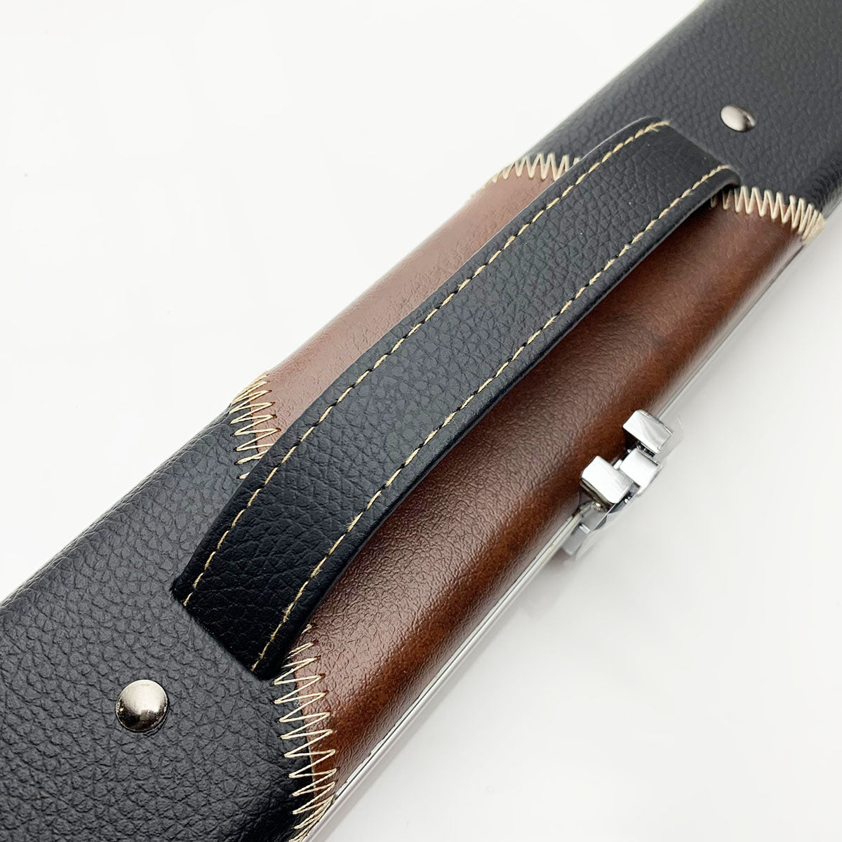 Snooker Alley | Brown & Black Wooden Cue Case (3/4 Joint) | 6139