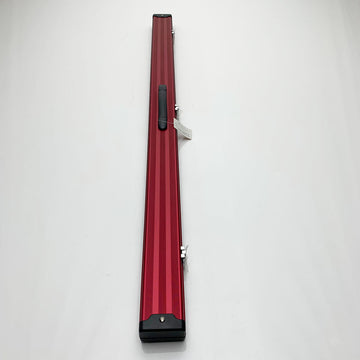 Snooker Alley | Red Aluminium Striped Cue Case (3/4 Joint) | 6148