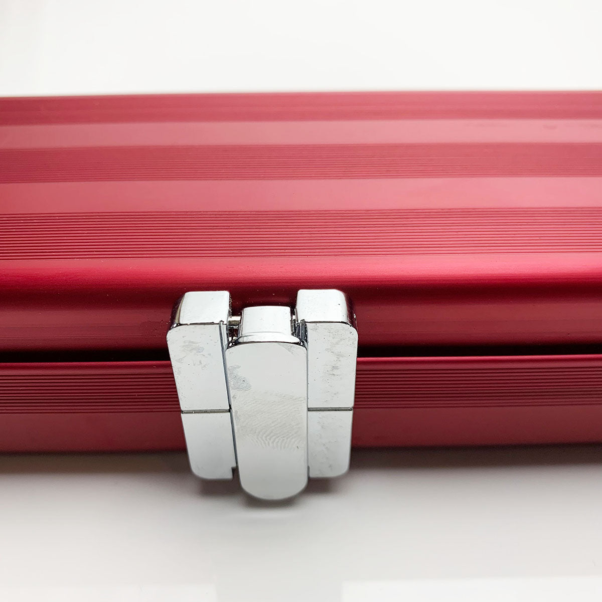 Snooker Alley | Red Aluminium Striped Cue Case (3/4 Joint) | 6148