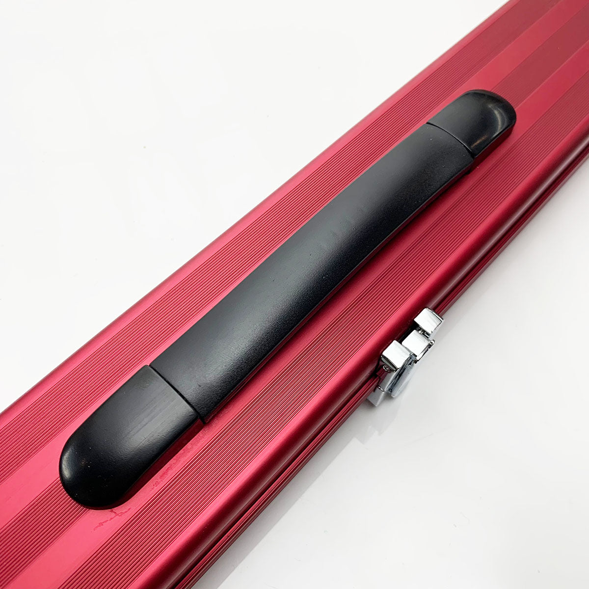 Snooker Alley | Red Aluminium Striped Cue Case (3/4 Joint) | 6148