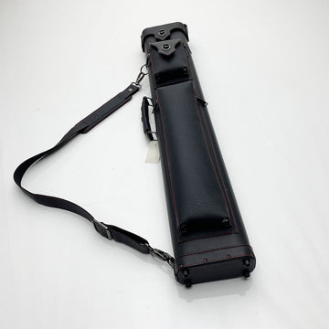 Snooker Alley | Black & Blue Leatherette Pool Cue Case – Holds 4 Shafts & 2 Butts (Half Joint) | 6156