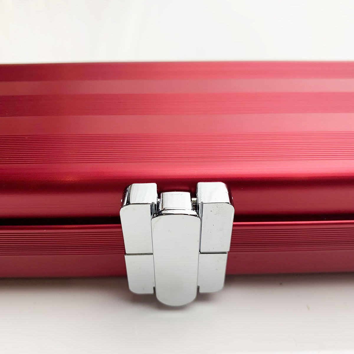 Snooker Alley | Red Aluminium Striped Single Cue Case | 6160