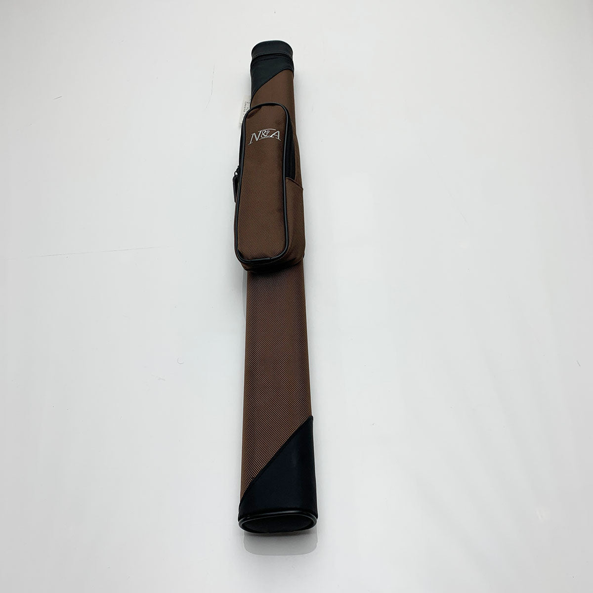 N & A | N & A Black & Brown Tubular Cue Case (Half Joint) | 6163