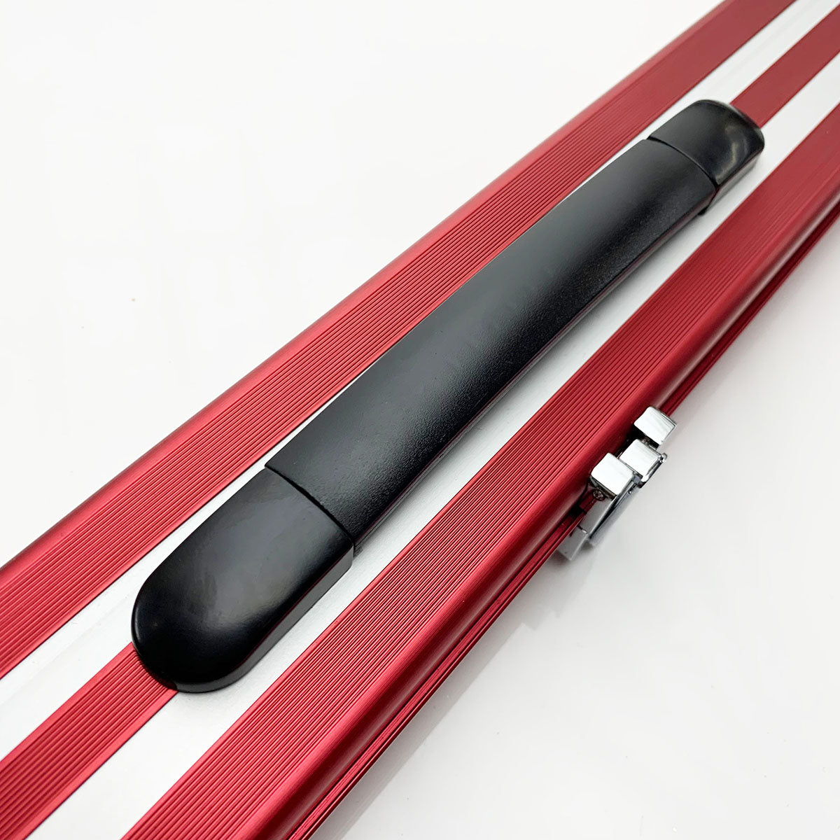 Snooker Alley | Red & White Striped Aluminium Cue Case (3/4 Joint) | 6171