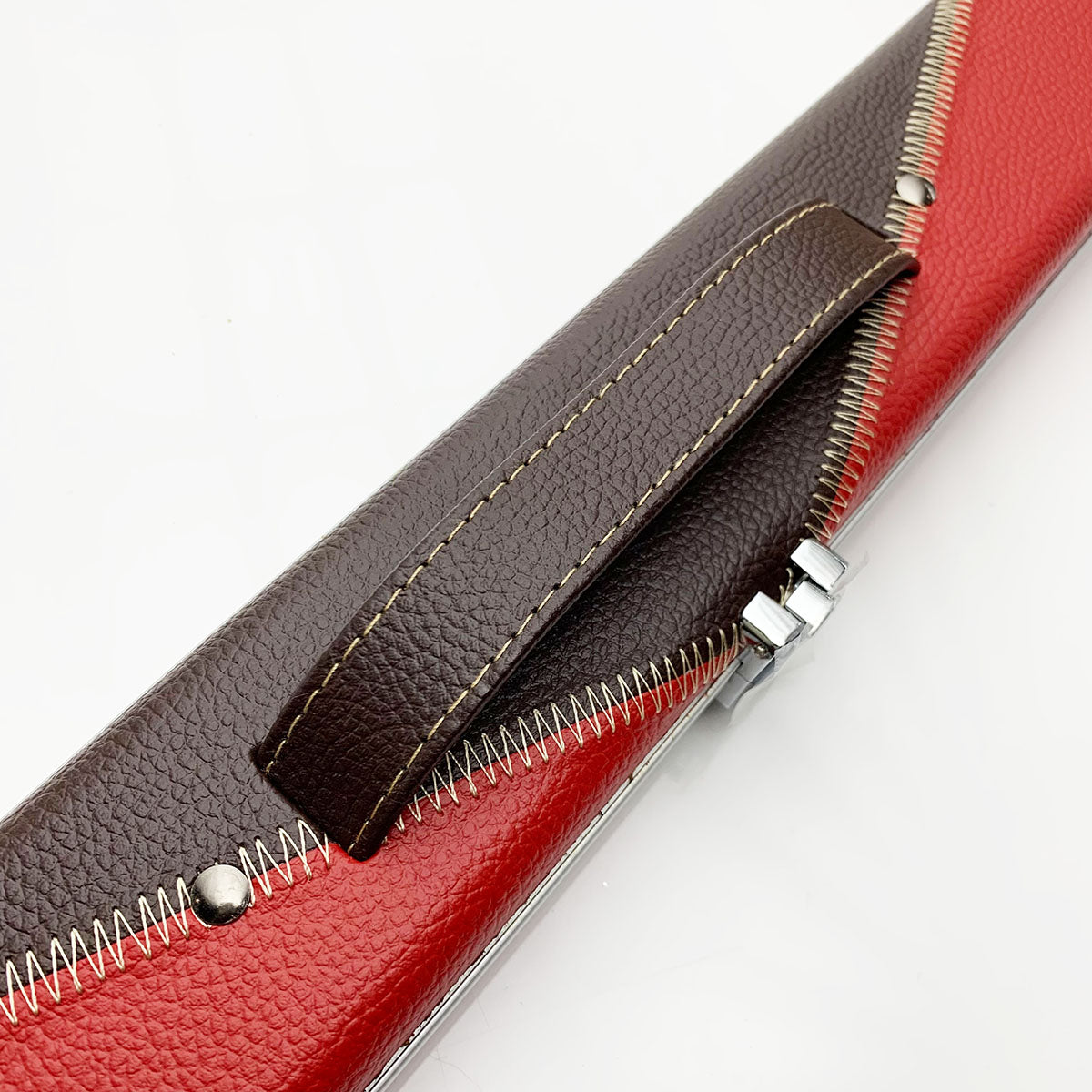 Snooker Alley | Brown & Red Cue Case (3/4 Joint) | 6177