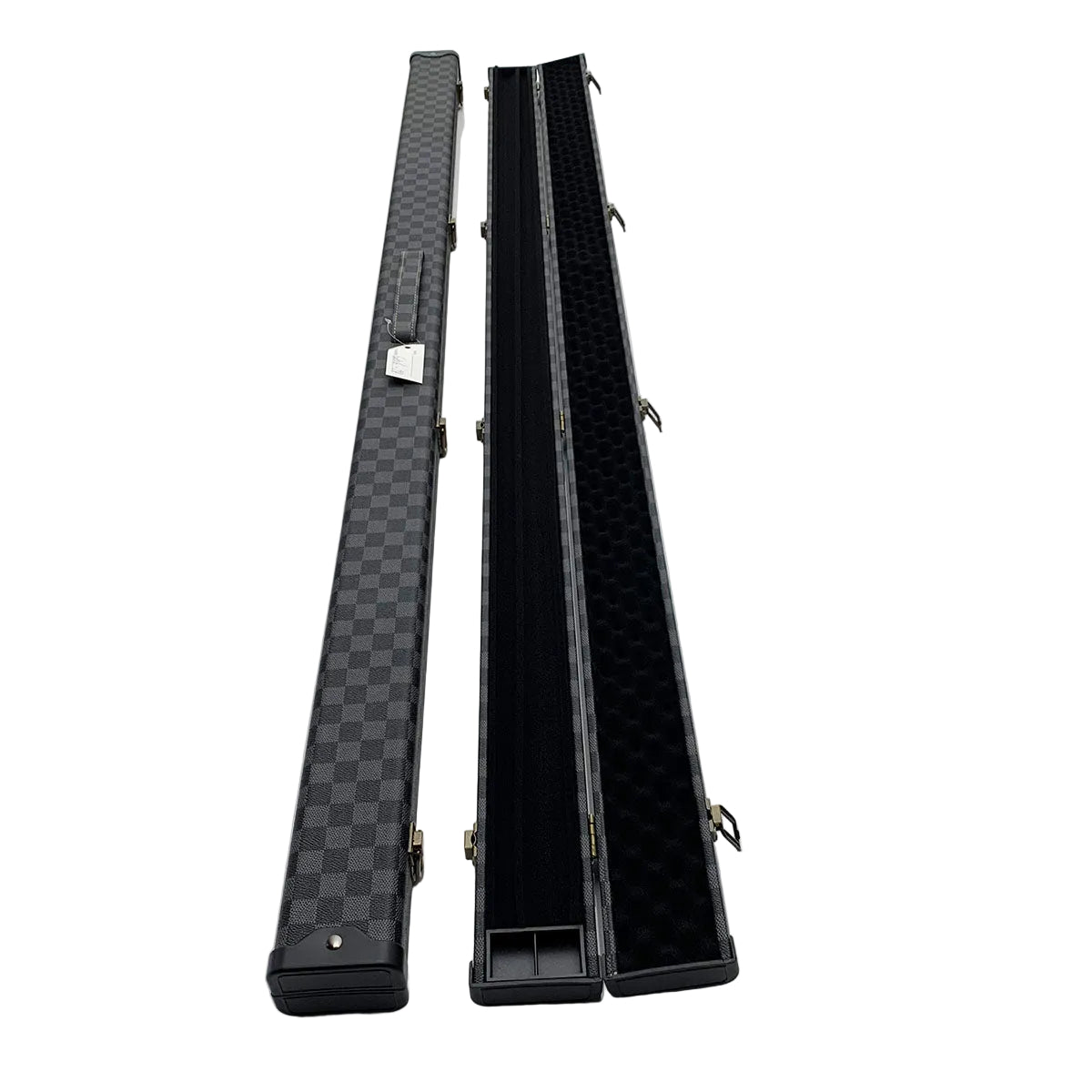 Snooker Alley | Grey & Black Checkered Single-Piece Cue Case | 6190