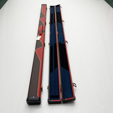 Snooker Alley | Classic Red & Brown Wooden Single Cue Case | 6193