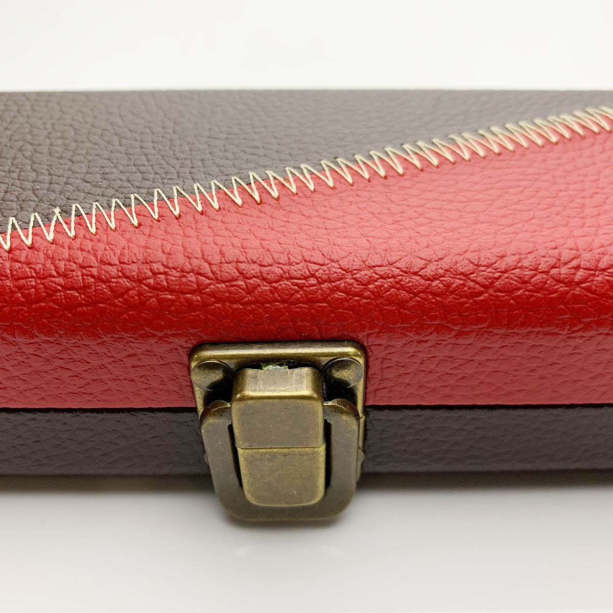 Snooker Alley | Classic Red & Brown Wooden Single Cue Case | 6193