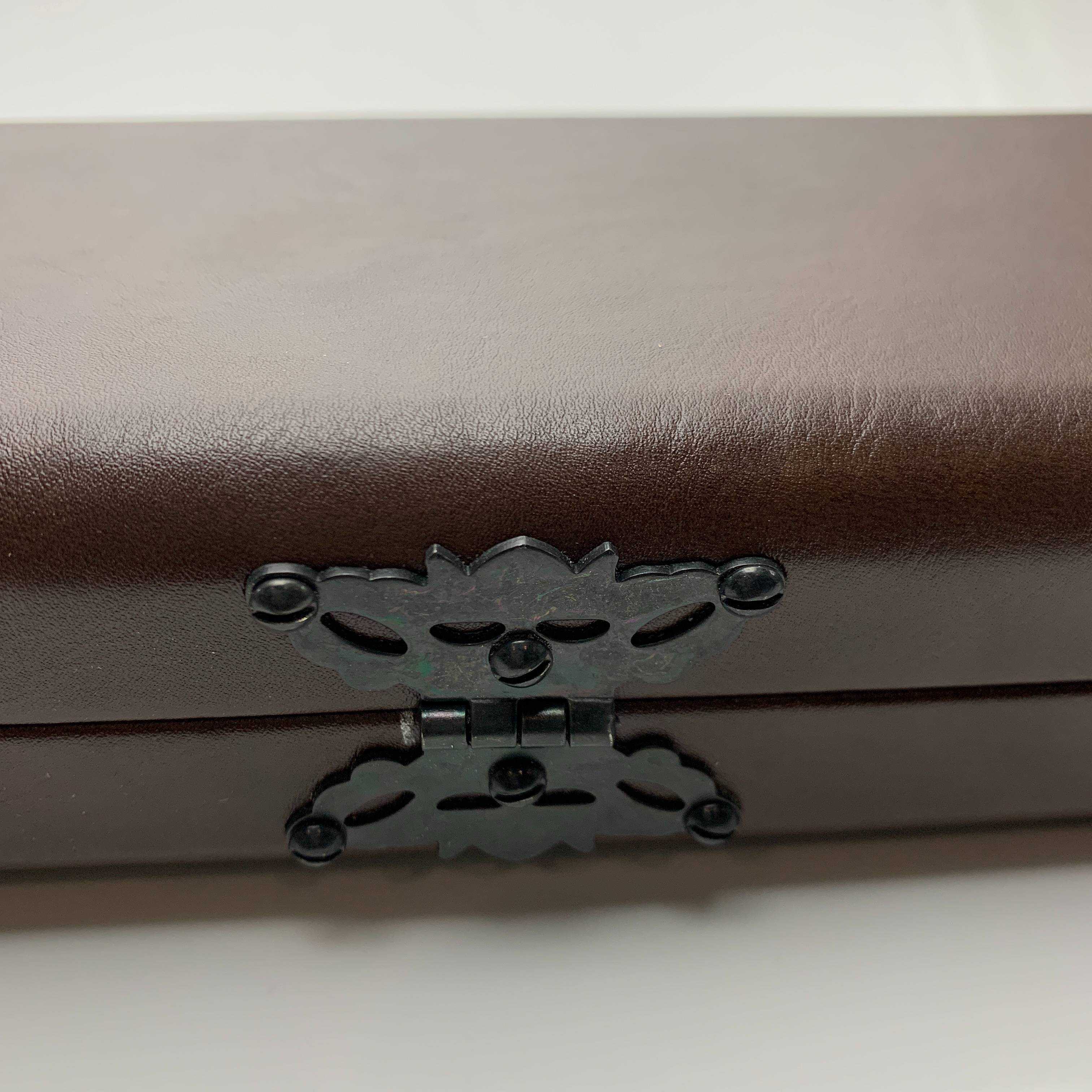 Snooker Alley | Classic Red & Brown Wooden Single Cue Case | 6193
