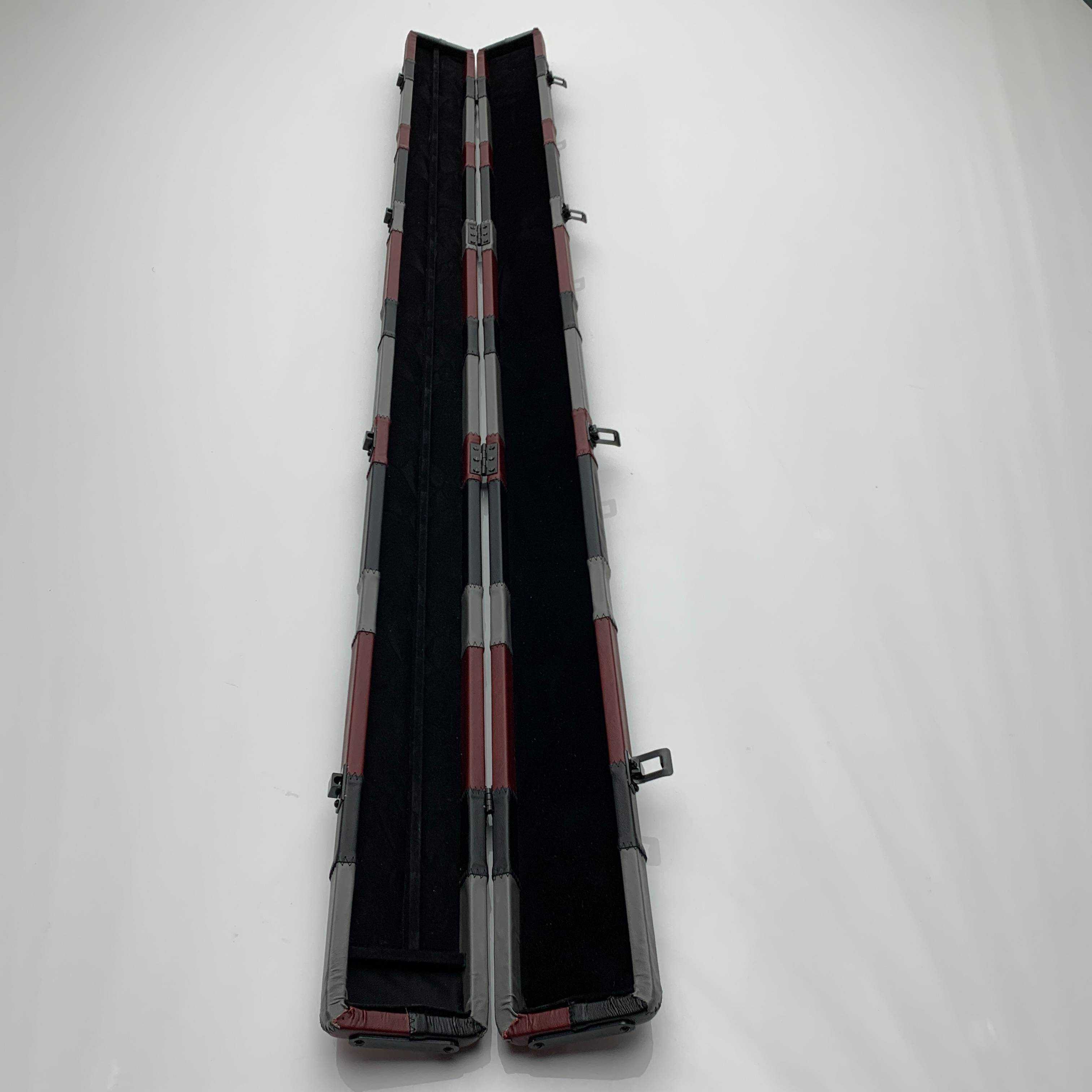 Snooker Alley | Crimson Block Patch Leatherette 3/4th Cue Case | 6194