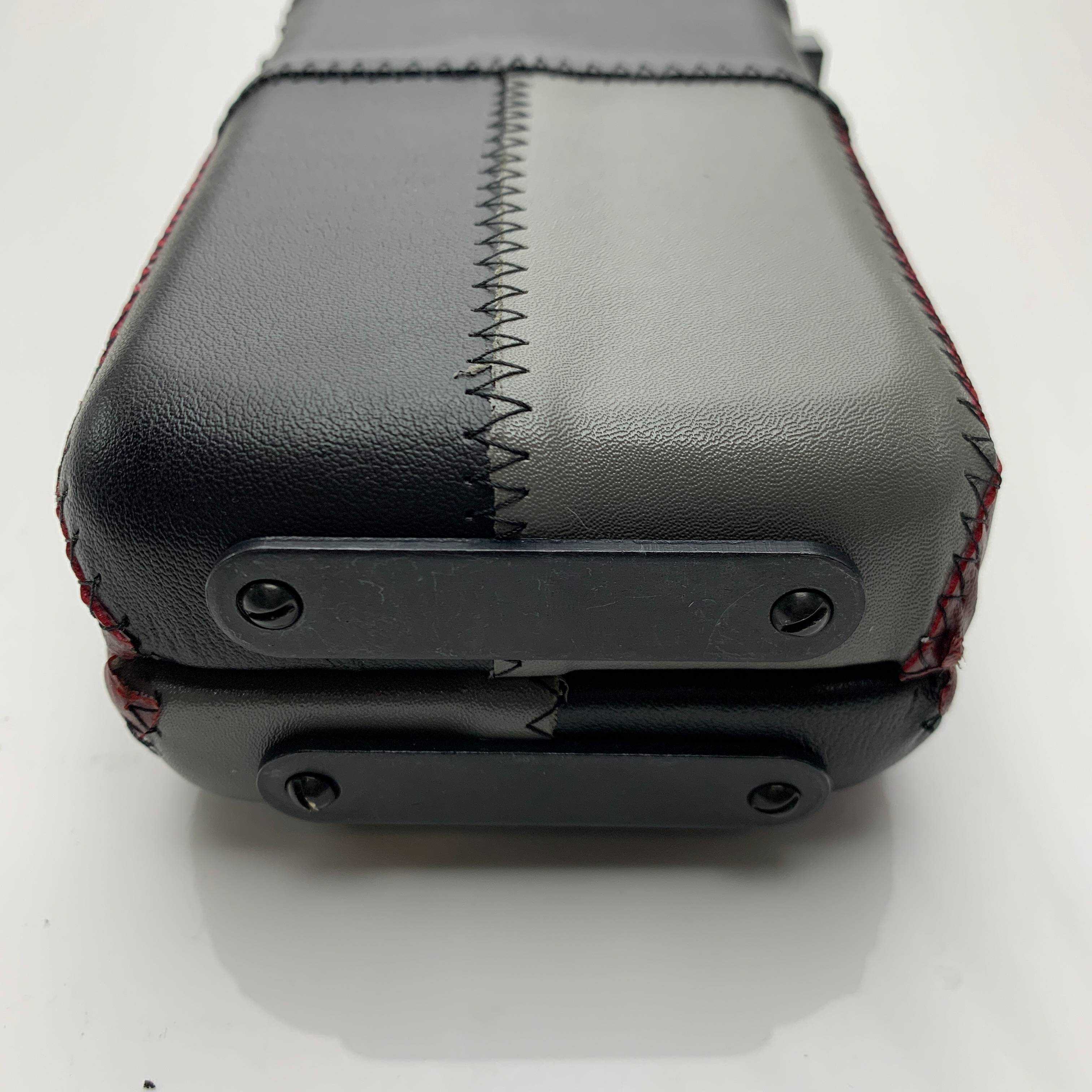 Snooker Alley | Crimson Block Patch Leatherette 3/4th Cue Case | 6194