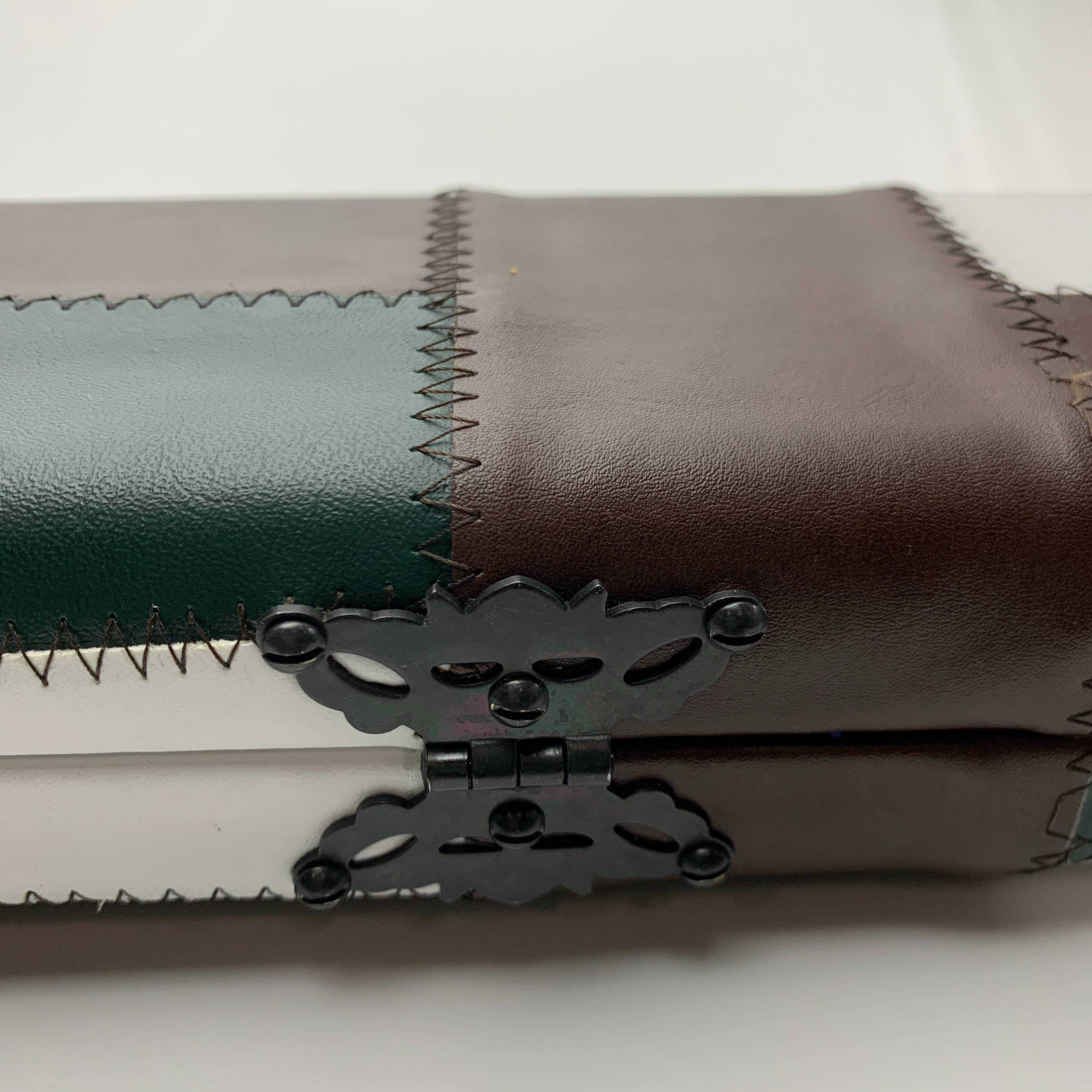 Snooker Alley | Emerald Contrast Patch Leatherette Single Piece Cue Case | 6201