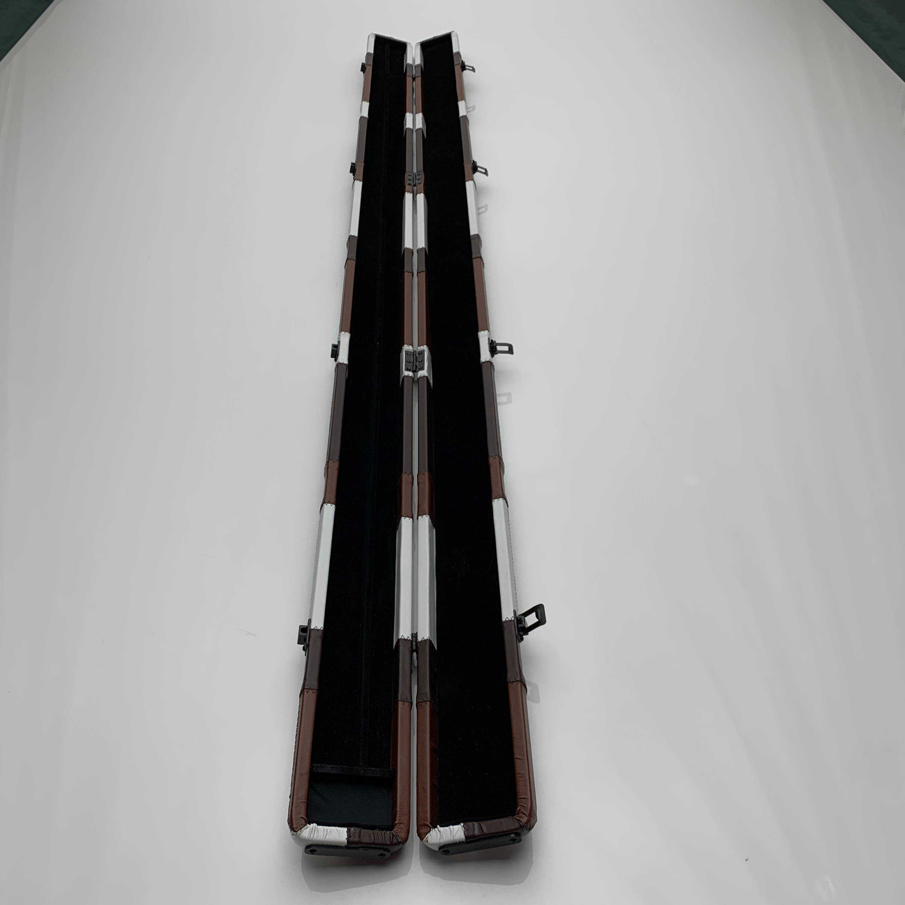 Snooker Alley | Walnut Contrast Patch Leatherette Single Piece Cue Case | 6203