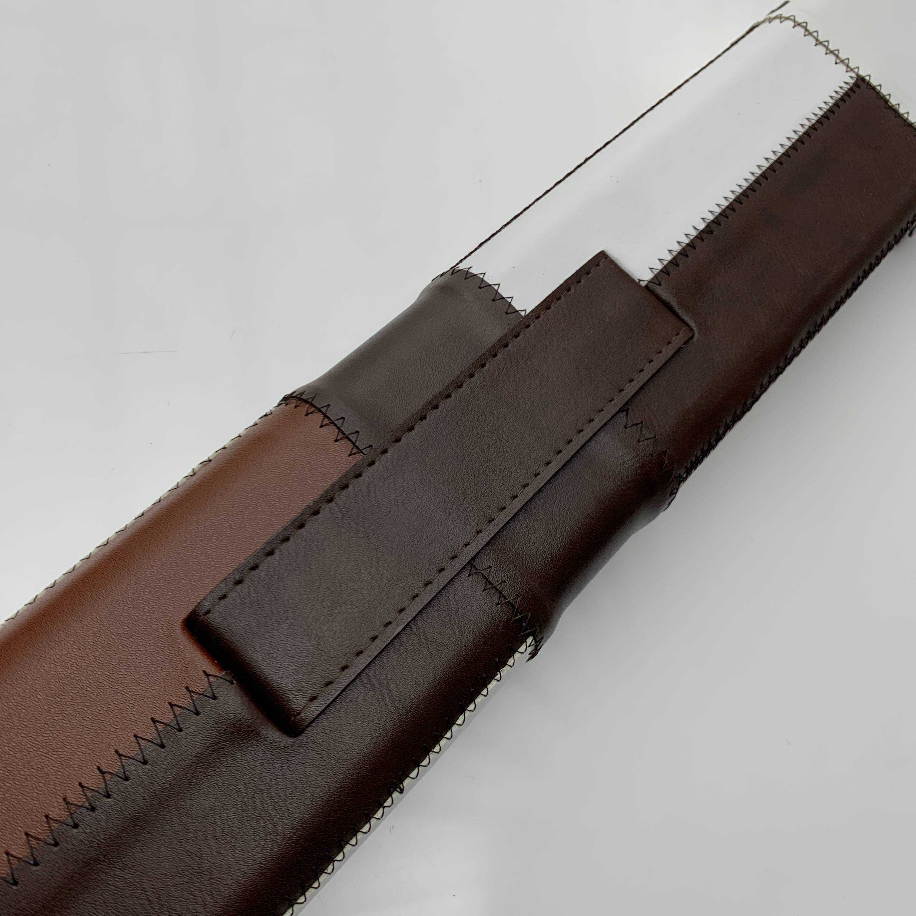 Snooker Alley | Walnut Contrast Patch Leatherette Single Piece Cue Case | 6203