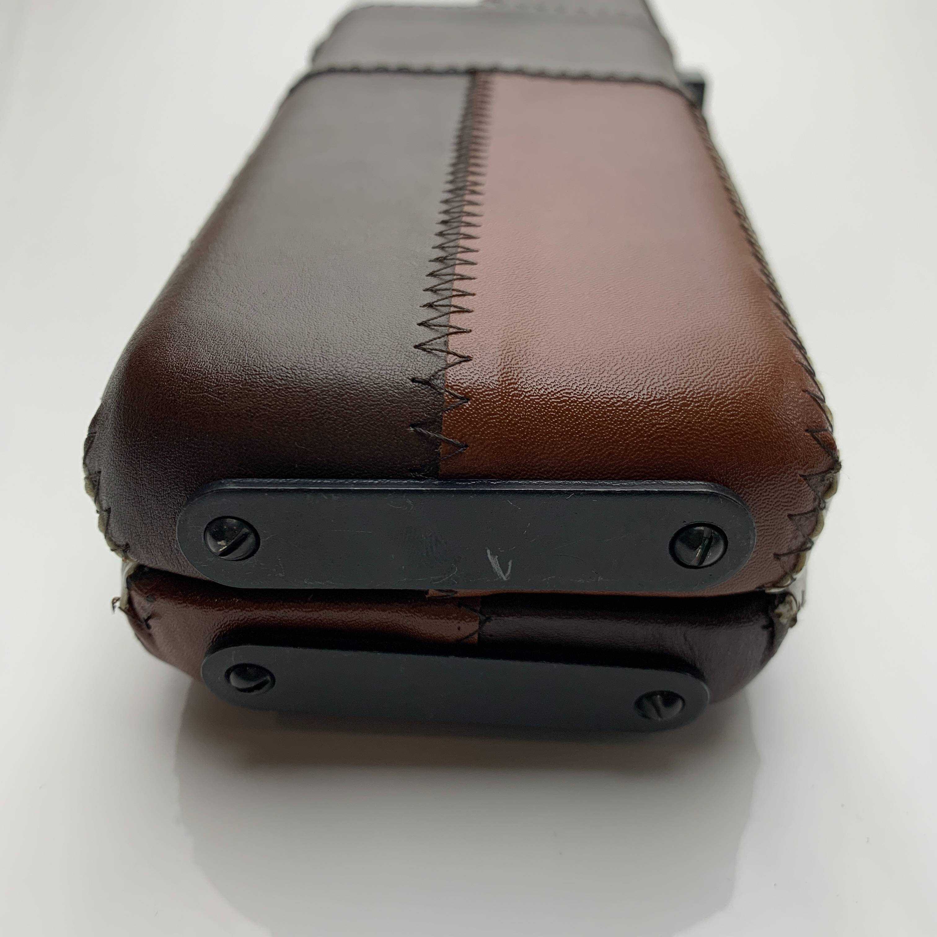 Snooker Alley | Walnut Contrast Patch Leatherette Single Piece Cue Case | 6203