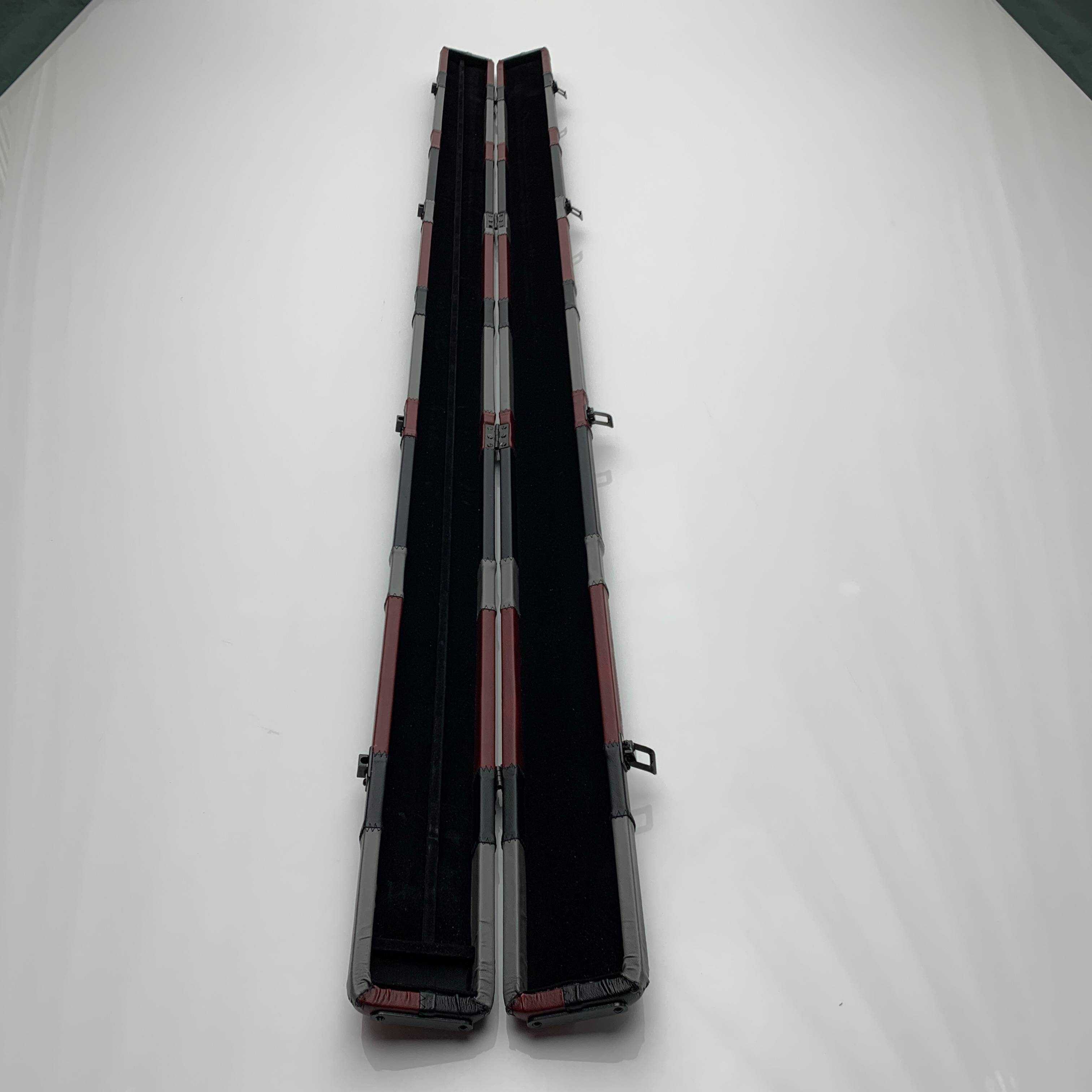 Snooker Alley | Crimson Block Patch Leatherette Single Piece Cue Case | 6204