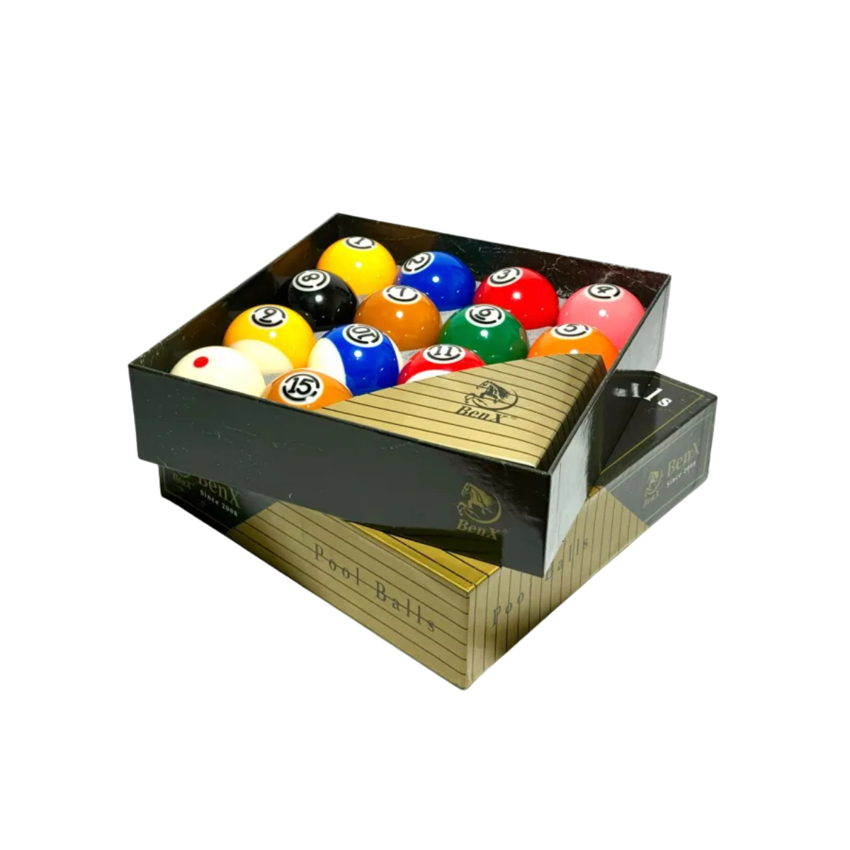 BenX TV Pro-Cup Deluxe Tournament Billiard Ball Set 2-1/4″ – Professional Pool Balls | 2049