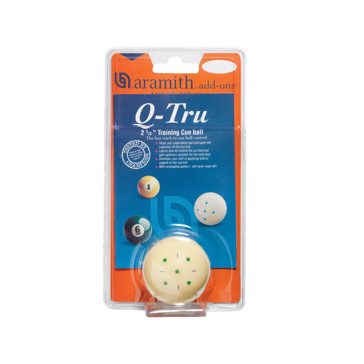 Aramith Q-TRU Pool Training Cue Ball | 2060