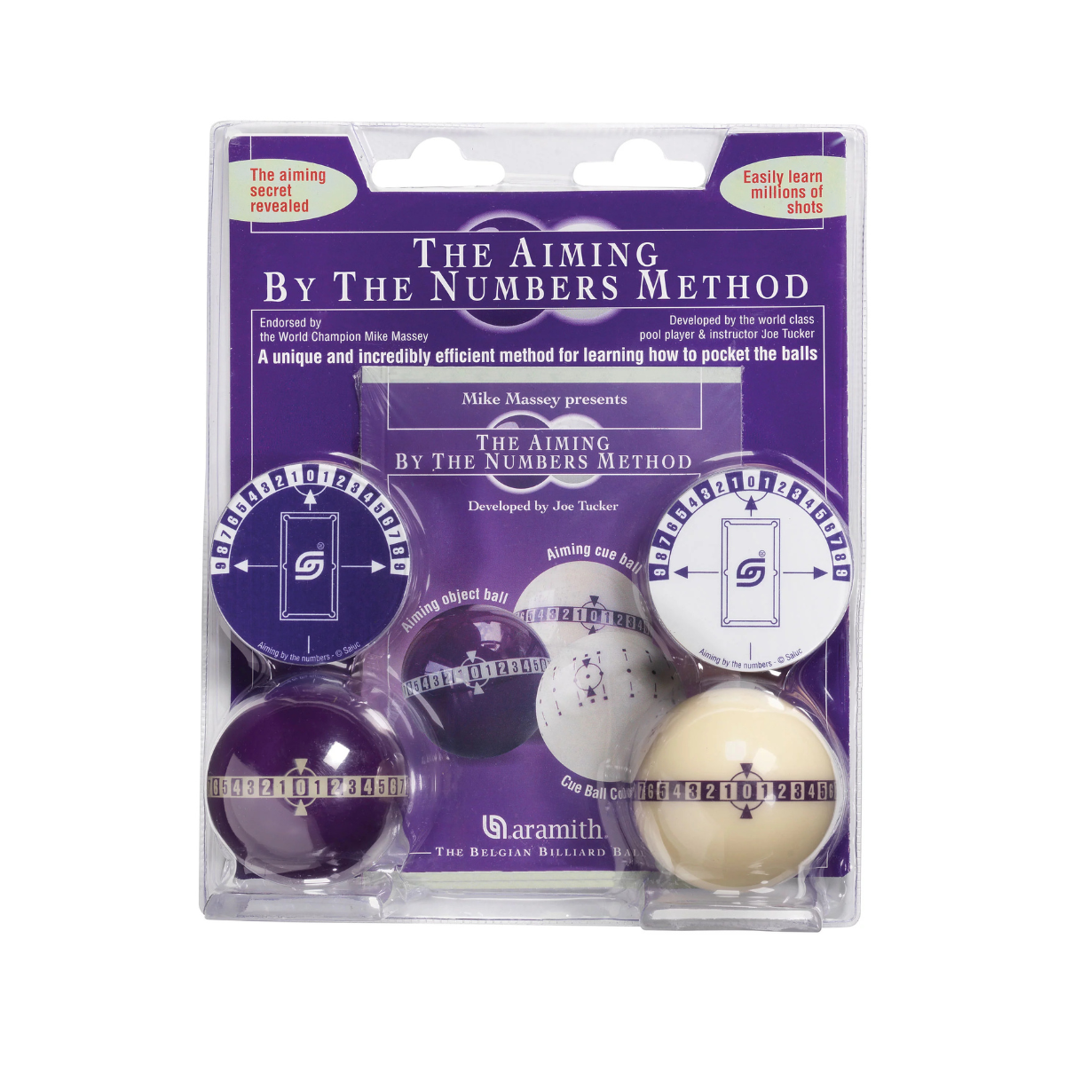 Aramith Aiming by the Numbers – Pool Learning Method Balls (Blister Pack) | 2057