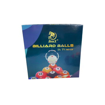 BenX 5A TV Pro-Set Professional Billiard Balls 2-1/4″ – Tournament Grade | 2054